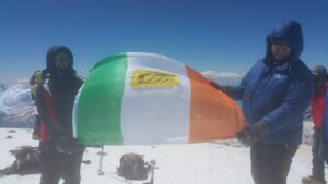 flag top of elbrus