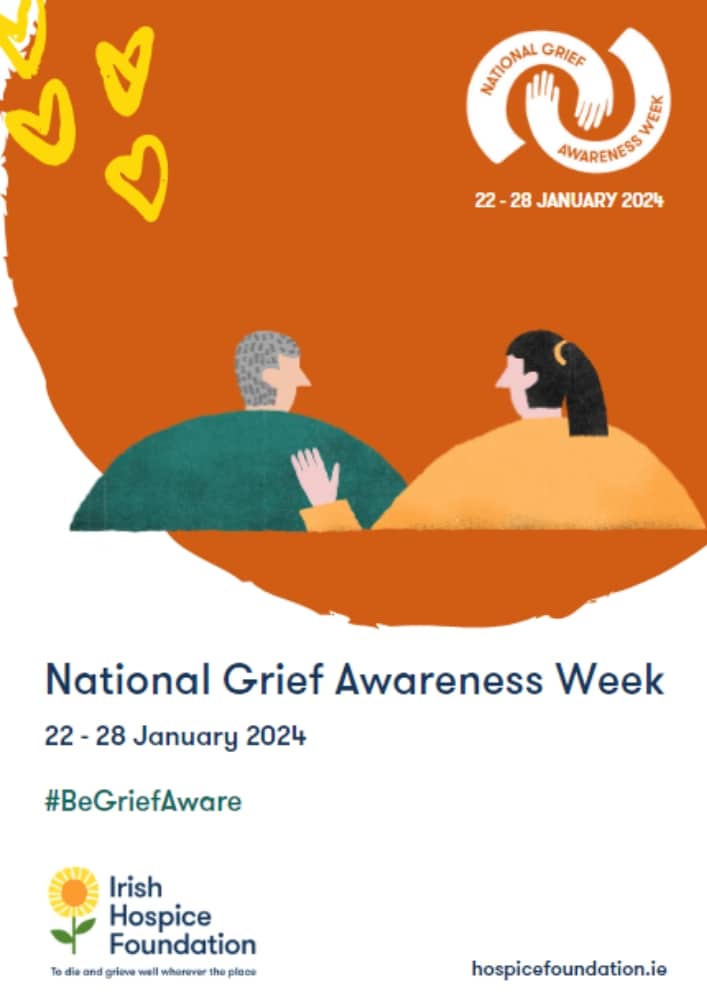 A screenshot of the front cover of the promotion pack for National Grief Awareness Week 2024.