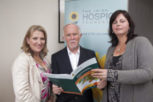 Pictured at the launch Sharon Foley, CEO of the Irish Hospice Foundation; author and  researcher of the report Eugene Murray and Dr Kathy McLoughlin editor of the report. Photo Chris Bellew / Copyright 2013 Fennell Photography