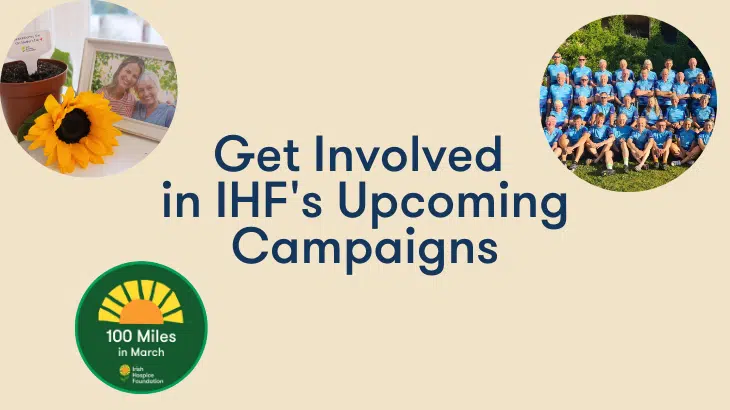 An image with text that says, "Get Involved in IHF's Upcoming Campaigns."